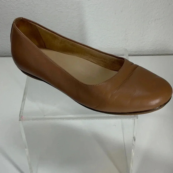 Naturalizer Maxwell Ballet Flat English Tea Leather 10 WIDE - Picture 7 of 12